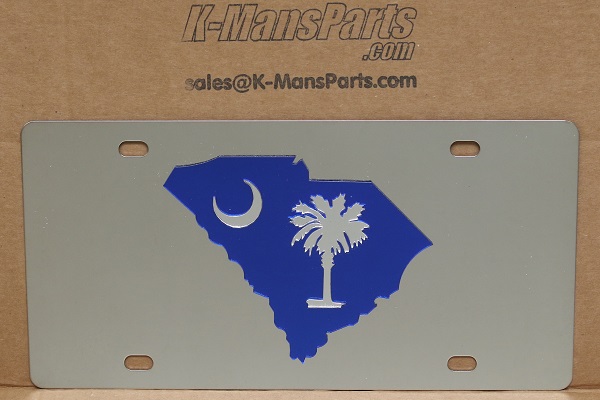 South Carolina state blue vanity license plate ...